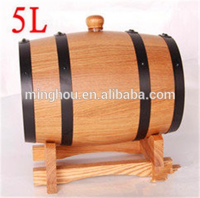 Several size alternative wooden whiskey barrels for sale