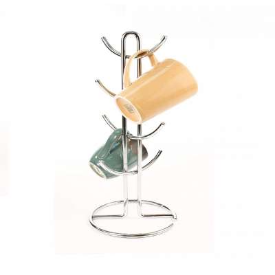 Coffee Counter Bar Accessory & Kitchen Organizer Countertop Mug Tree Tea Cup Storage 8 mug holder Rack